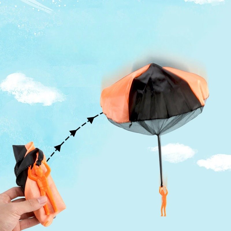 Le Jouet Parachute - ToyKidMiniParachute™ - Orange - GamePlayGame