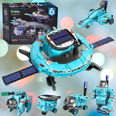 Robot solaire - RobotKitToys™ - Bleu - GamePlayGame