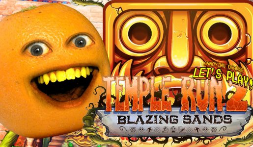 Annoying Orange Plays – Temple Run 2: BLAZING SANDS!【Play Games】