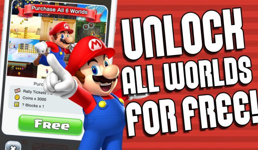 How To Unlock All SUPER MARIO RUN Worlds For FREE! Get Full Paid Levels Version 2017 (FAST & EASY)【Play Games】