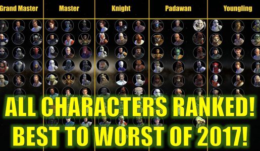 Star Wars Galaxy of Heroes: ALL Characters Ranked!! Best To Worst! 【Gameplay Review】